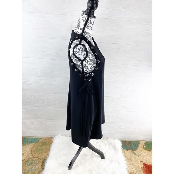 Amanda Uprichard Allegra Lace Up Side Keyhole Shift Dress - Picture 6 of 10